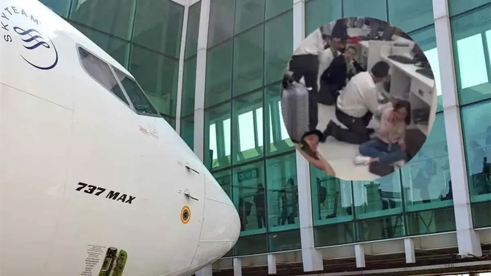 se registra balacera en la terminal 1 del AICM. FOTO: Especial/LuzNoticias.