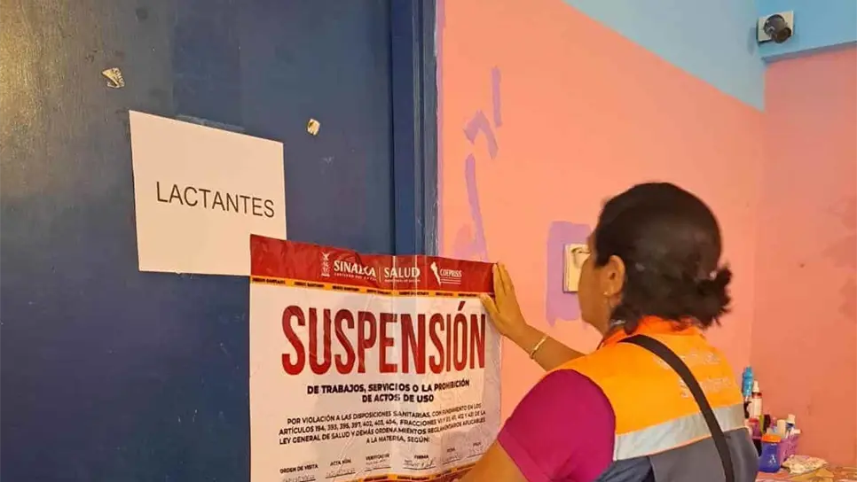 La guardería presentaba fauna nociva en la cocina.