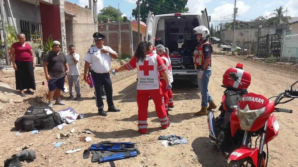 Un camión le fractura las piernas a un ingeniero en una obra del sector sur de Culiacán 