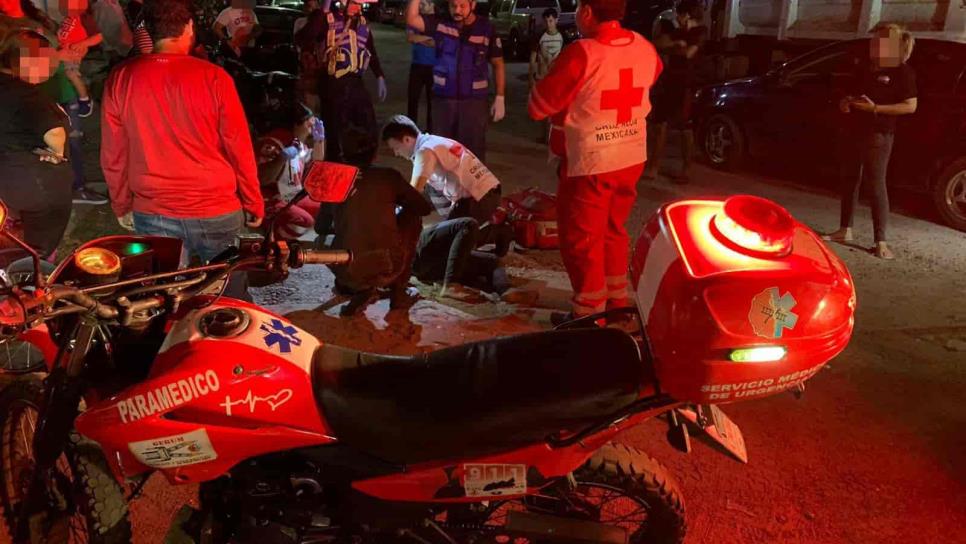 Motociclista resulta herido en un accidente en el sector sur de Culiacán