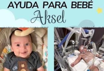 Piden ayuda para salvar a Askel Hernández; tiene 3 meses de nacido y está intubado 