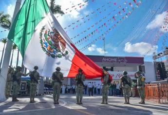 Con izamiento de bandera a toda asta, Ahome conmemora 213 aniversario de Independencia de México