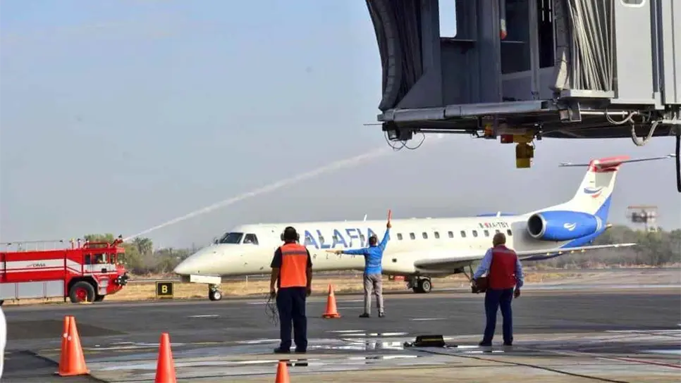 Calafia Airlines es una de las aerolíneas que canceló sus vuelos de hoy. FOTO: Luz Noticias
