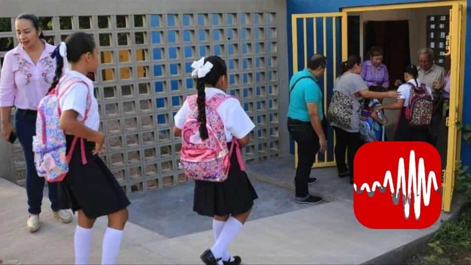 FOTO: Simulacro de sismo en escuelas.
