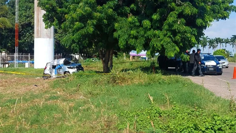 Accidente fatal en Navolato. FOTO: Luis Ramírez.