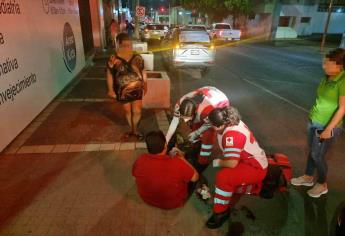 Conductora arrolla a un peatón en el sector Centro de Culiacán