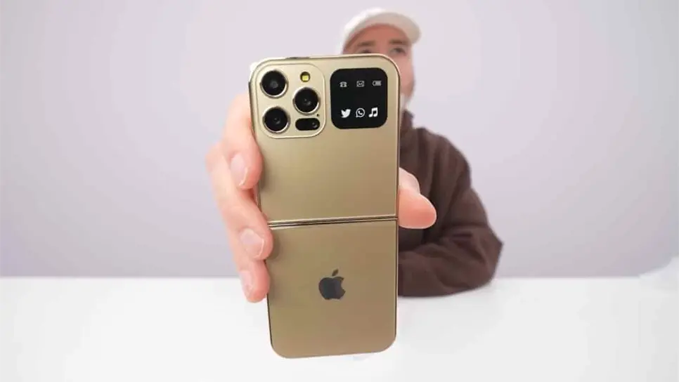 iPhone plegable emociona a fans de Apple. FOTO: Cortesía/UnboxTherapy