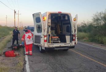 Vecino de El Cubilete derrapa en su moto y termina grave en un hospital