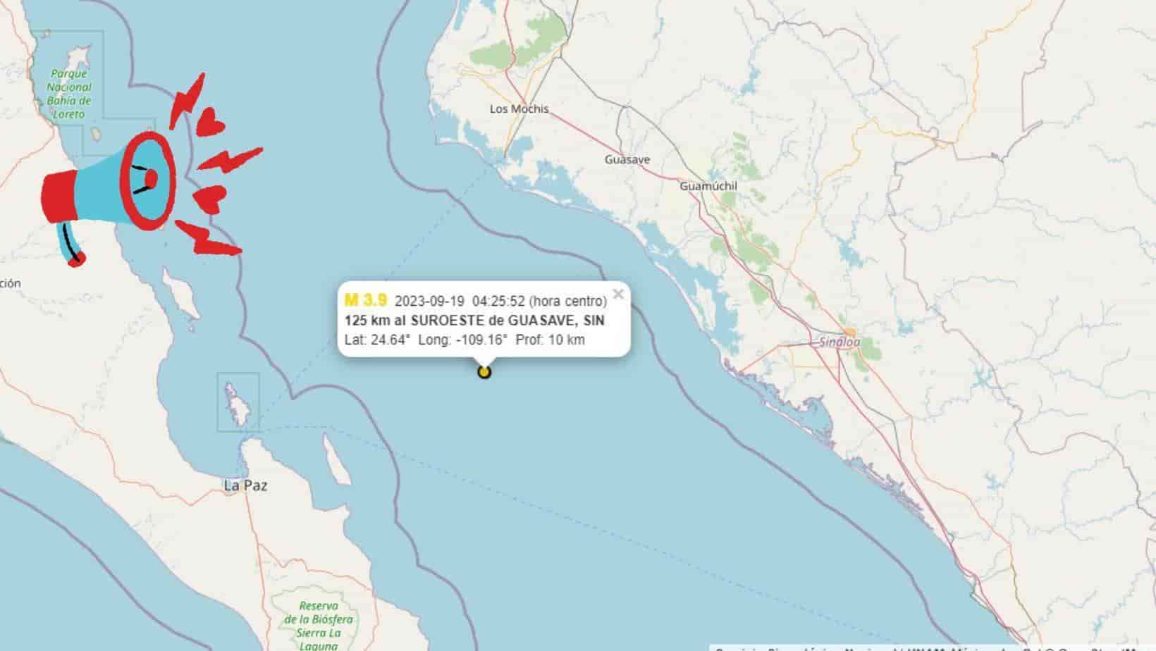Se registran dos sismos este 19 de septiembre. | FOTO: Servicio Sismológico Nacional.