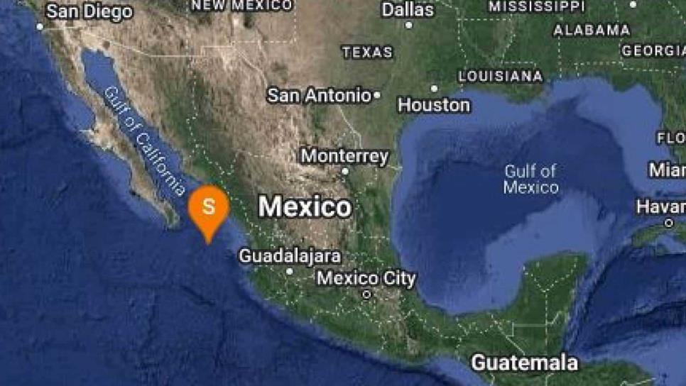 Sismo de magnitud 4.1 sacude el suroeste de Mazatlán