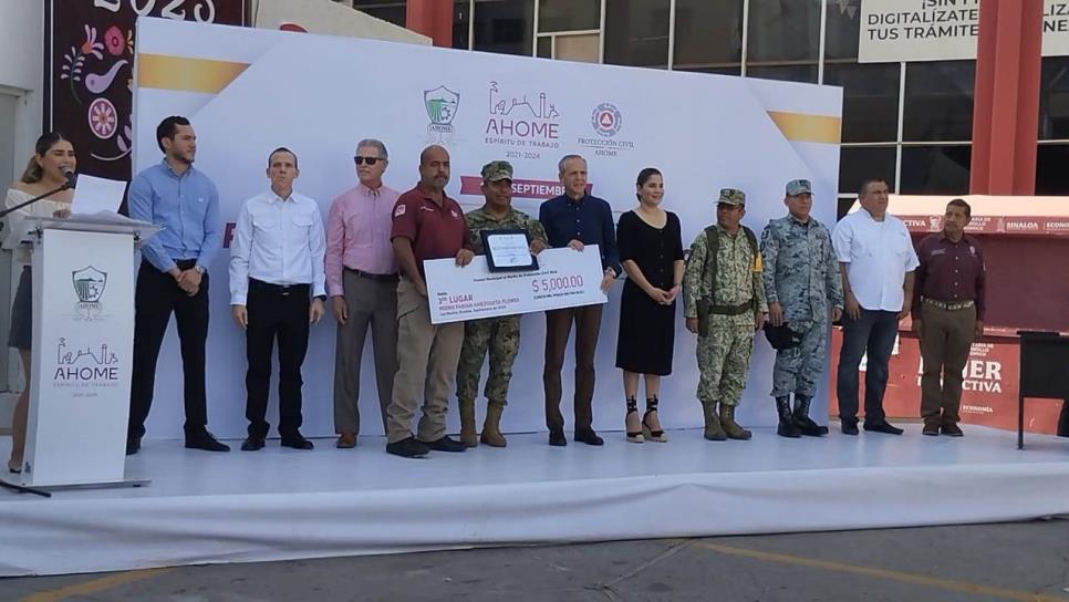 Con Premio Municipal al Mérito, Ahome reconoce a elementos de Protección Civil