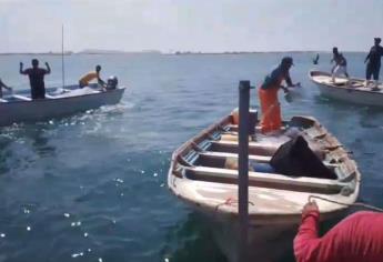 Marinos matan a pescador tras chocar pangas en Las Lajitas, Ahome