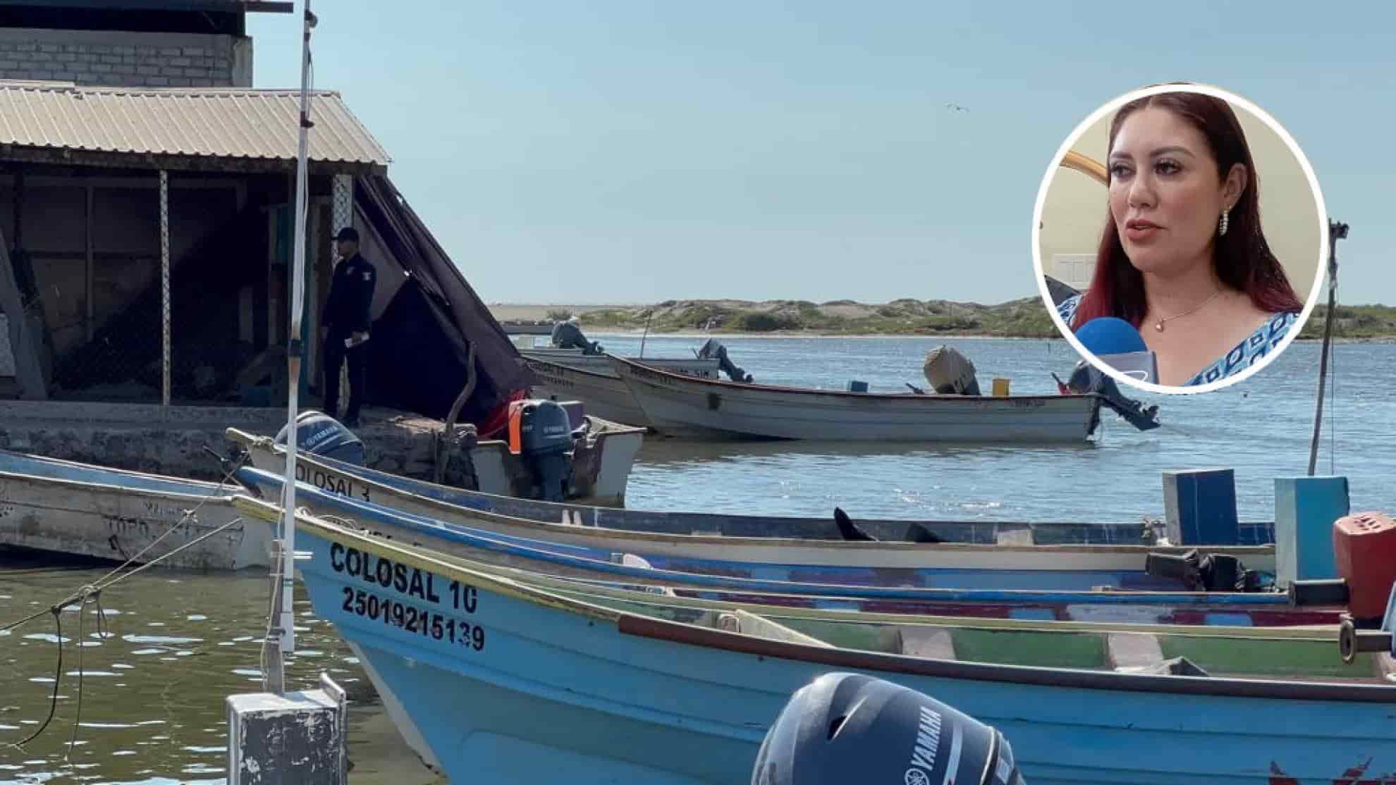 La Secretaria de Pesca en Sinaloa señaló que era un hecho doloso lo ocurrido. FOTO: Ernesto Torres.