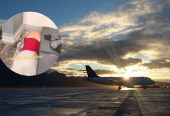 ¿Y los 4 millones? Captan a Wendy Guevara durmiendo en el suelo del aeropuerto 