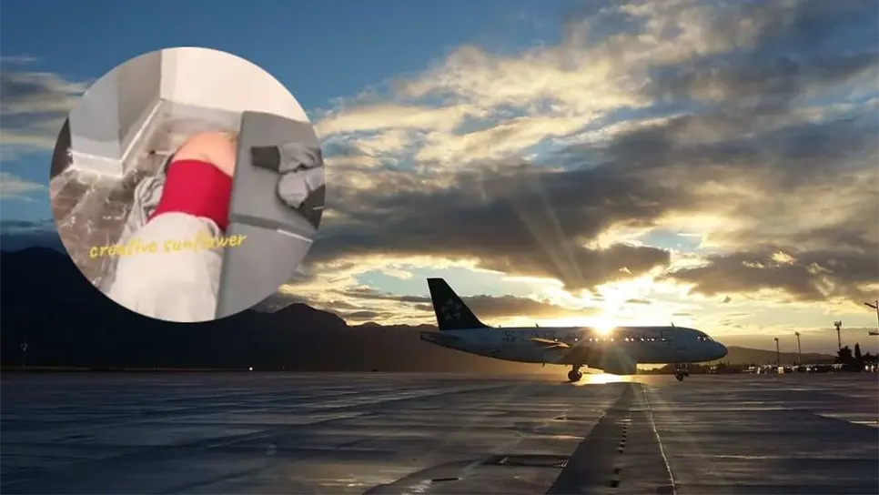 Wendy creó controversia tras descansar en un aeropuerto. FOTO: Pexels / TikTok @Creativeesunflower