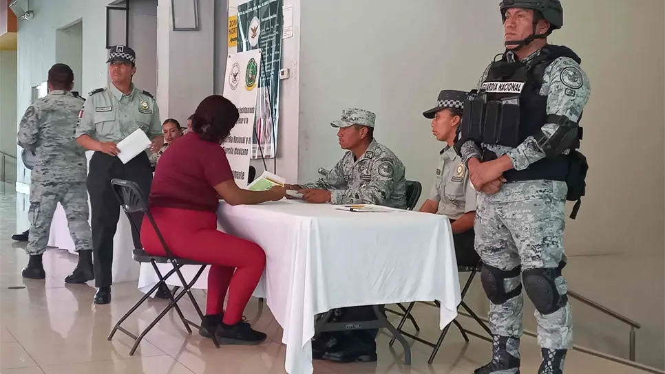 El reclutamiento de la Guardia Nacional.