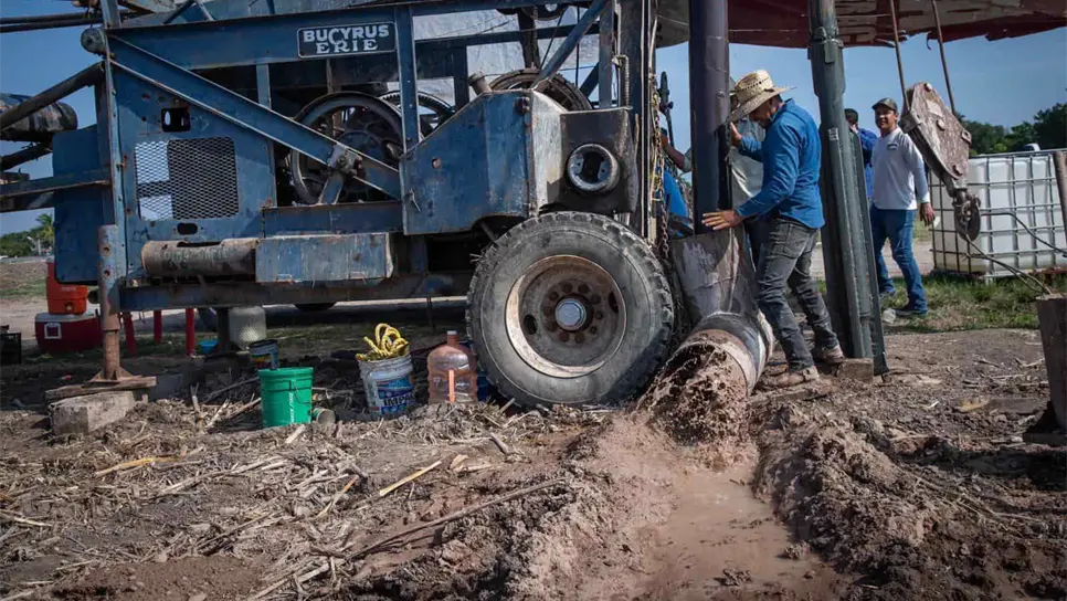 Los pozos de agua en Culiacán.