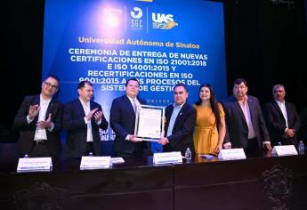 UAS recibe 363 certificaciones por calidad en procesos