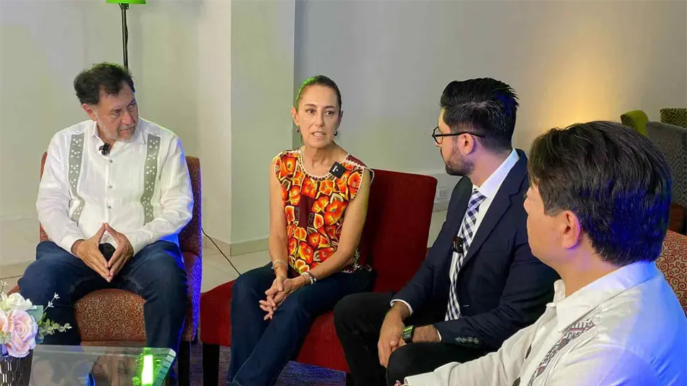 Claudia Sheinbaum en exclusiva para Luz Noticias. FOTO: Luz Noticias