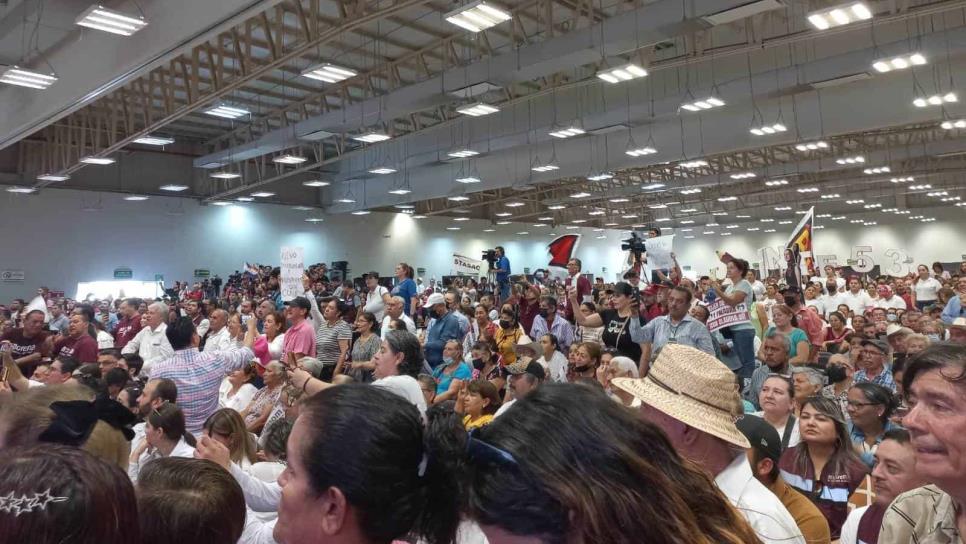 ¡Fuera el PRI!, exclama la gente en evento de Claudia Sheinbaum