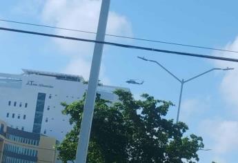 Reportan sobrevuelo de helicóptero y movilización militar en la zona norte de Culiacán