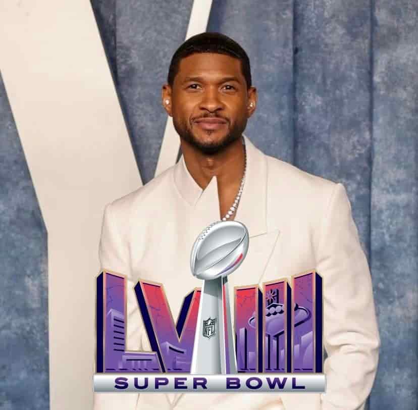 FOTO: Usher en el Super Bowl.