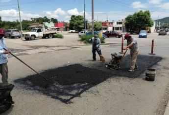 Más de 25 mil metros cuadrados de baches se han atendido en lo que va del año en Mazatlán