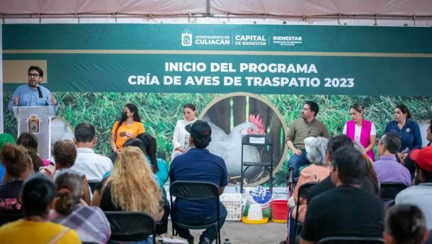 Arranca pPrograma de Cría de Aves para habitantes de sindicaturas en Culiacán