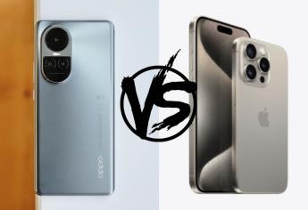 Oppo Reno 10 5G vs iPhone 15 Pro, ¿cuál teléfono ofrece la mejor tecnología por su precio?