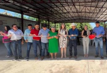 Gildardo Leyva entrega techumbre en Charay