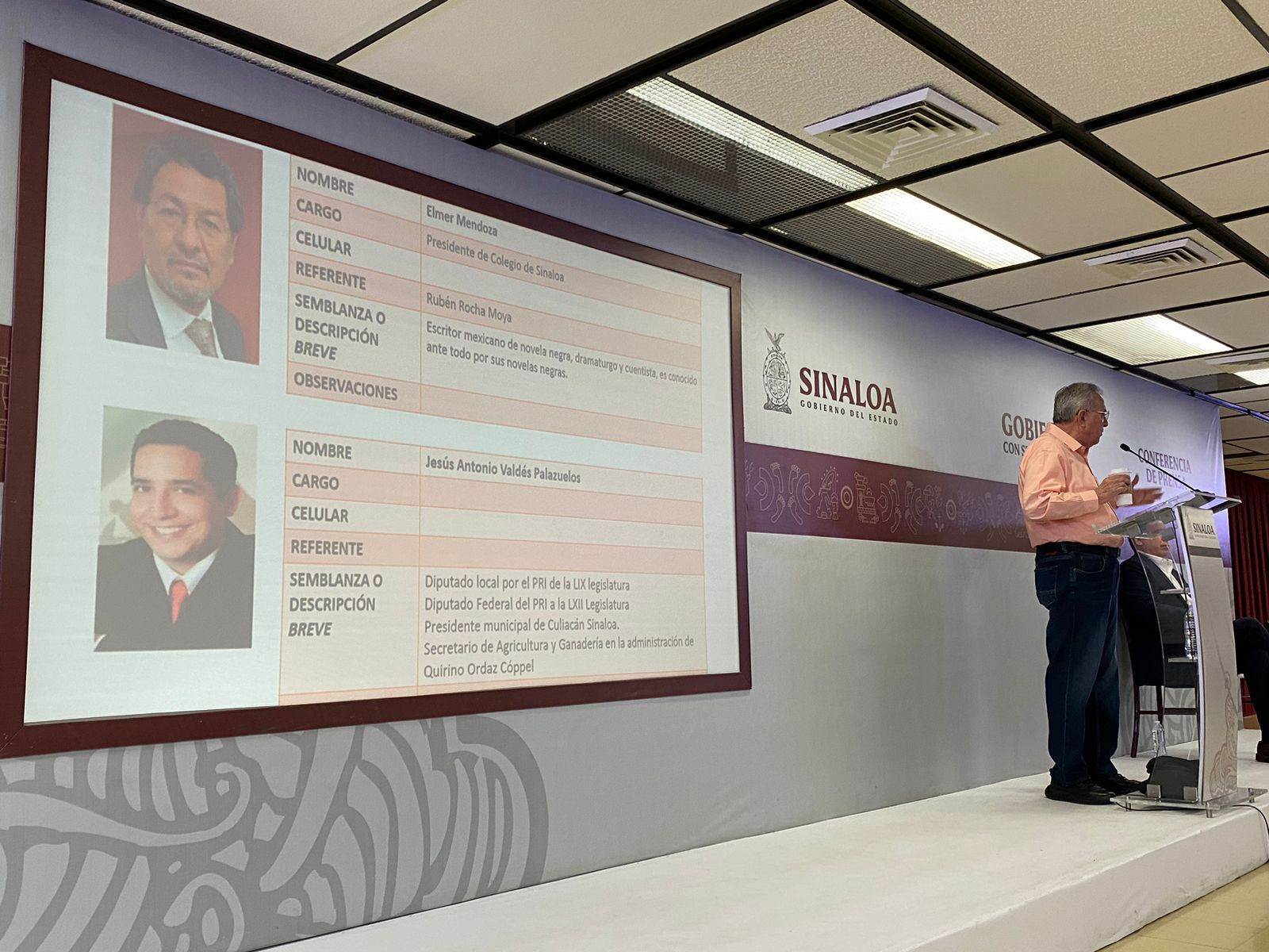 Rubén Rocha Moya en la conferencia mañanera. FOTO: Luz Noticias