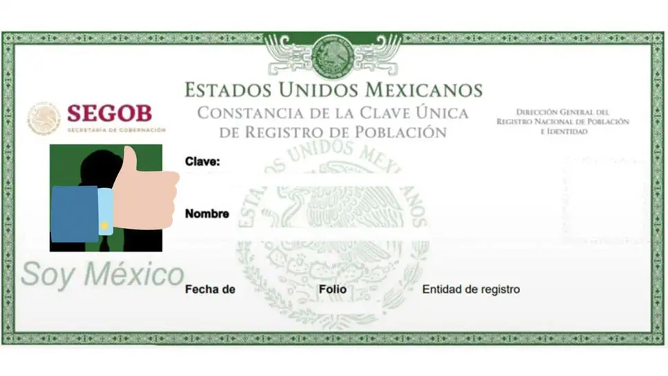 CURP con fotografía: así será el nuevo documento, como el INE. | FOTO: Twitter.