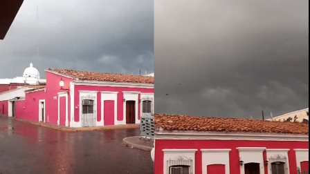 Nubes de tormenta dejan lluvia en Cosalá este martes 