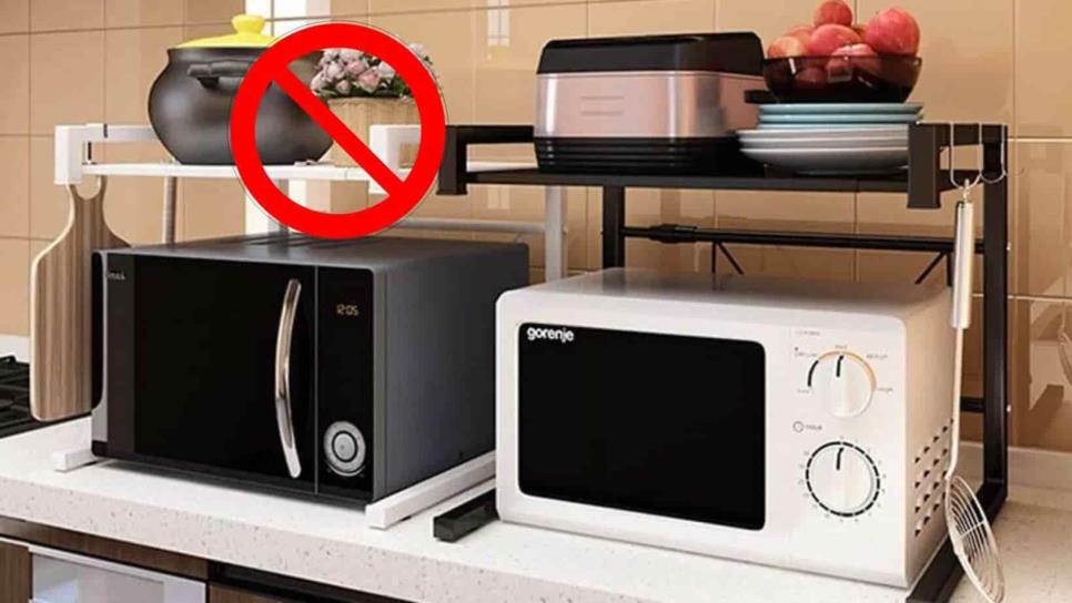 5 cosas que ni por error deberías poner encima de tu horno de microondas
