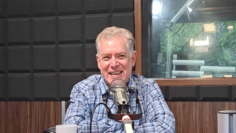 Luis de la Rocha en el estudio de Luz Noticias. FOTO: Luz Noticias