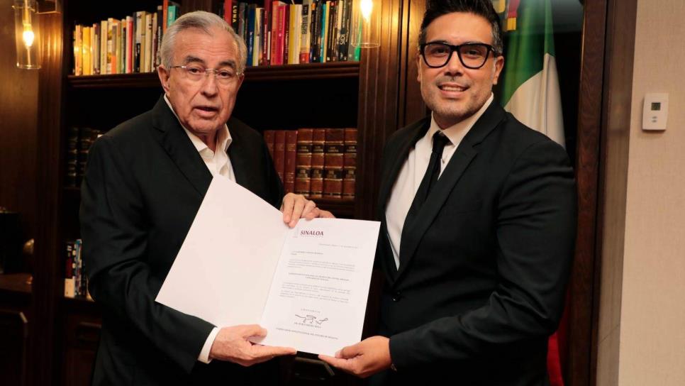 Rocha Moya nombra a Cuauhtémoc Chacón Mendoza como nuevo Comisionado de COEPRISS