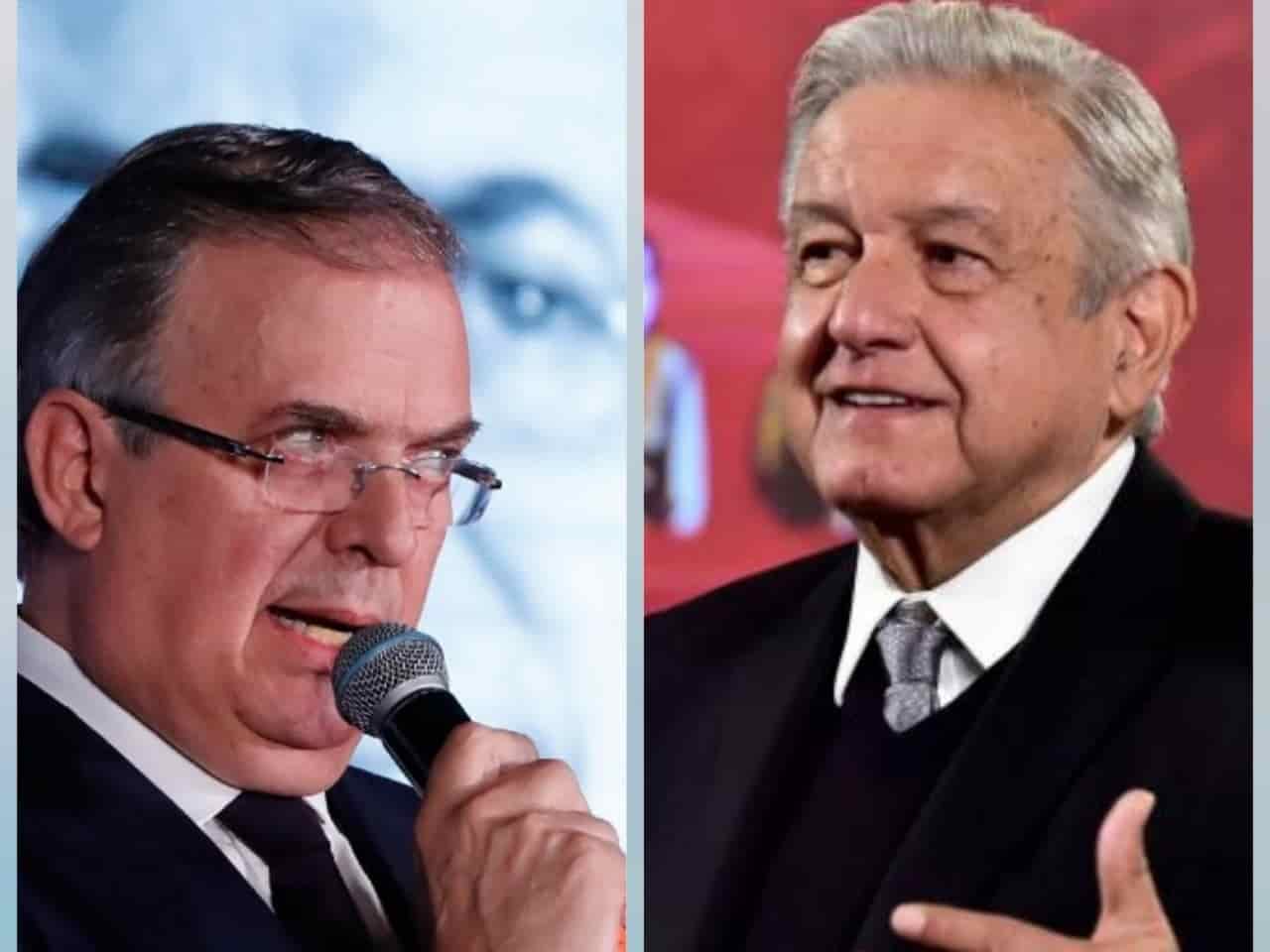 Marcelo Ebrard y el Presidente de México. | FOTO: Twitter.