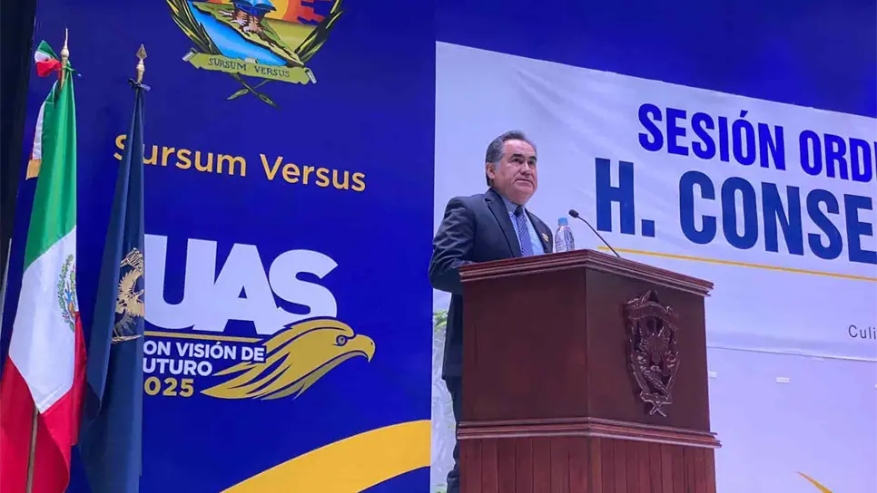 Jesús Madueña Molina, Rector de la UAS. FOTO: Diana Cruz.