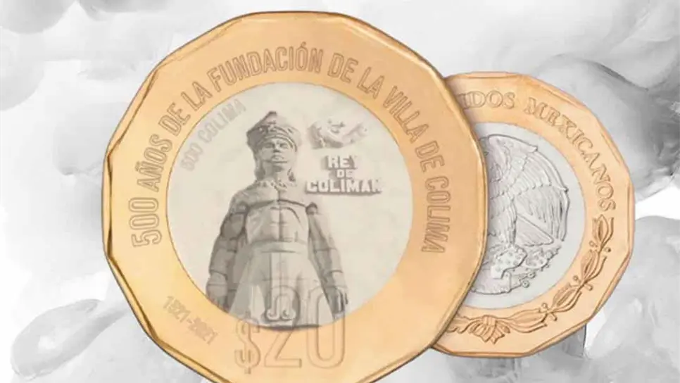 FOTO: Nueva moneda de 20 pesos.
