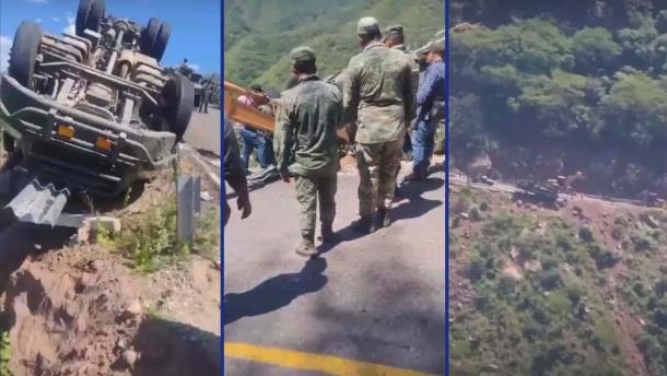 Al menos dos militares sin vida dejó accidente en la sierra de Durango