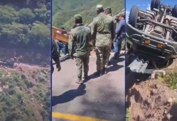 Trasladan al Hospital Militar de Mazatlán a militares heridos en accidente en Tamazula, Durango