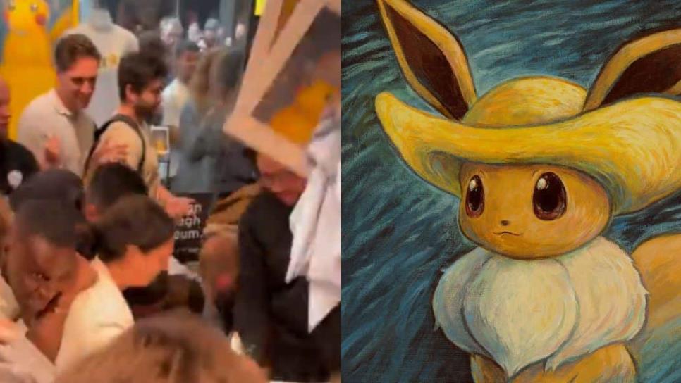 Fans de Pokémon se pelean por pinturas en Museo de Van Gogh