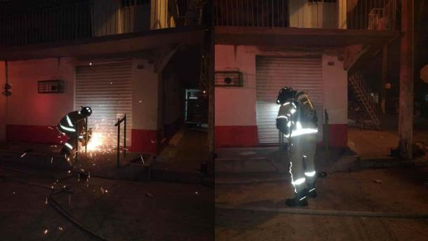 Se incendia tienda de abarrotes en Mazatlán