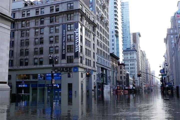 Nueva York amaneció bajo el agua tras torrenciales lluvias. | FOTO: Twitter.