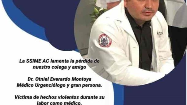 «Era urgenciólogo y buena persona», dicen sobre Otniel Montoya, el doctor que murió en ataque a balazos en Culiacán 