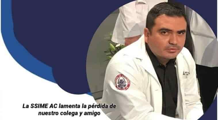 Otniel Montoya, doctor asesinado en Clínica de Culiacán.
