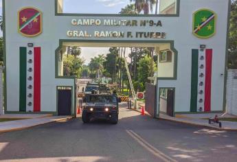 Un conductor se resguarda en la Novena Zona Militar y lo detienen, iba armado