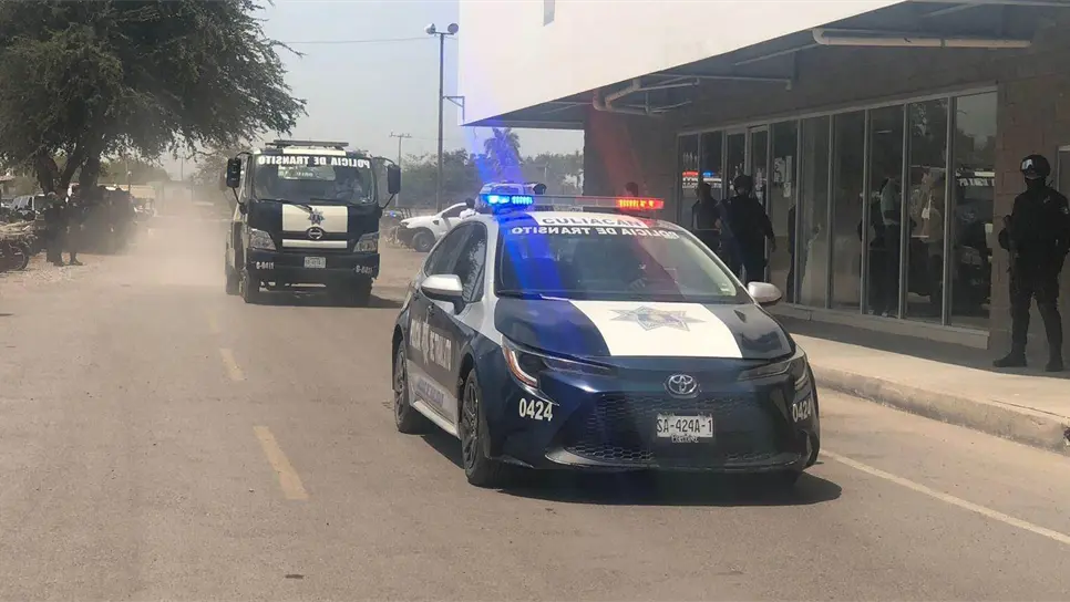 Elementos de Tránsito en Culiacán.