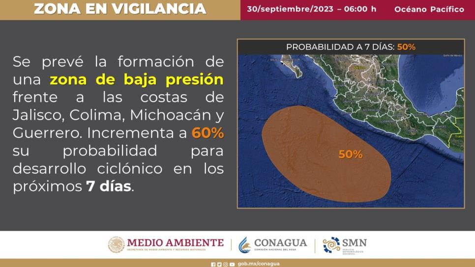 Pronostican la formación de un ciclón en el Océano Pacífico