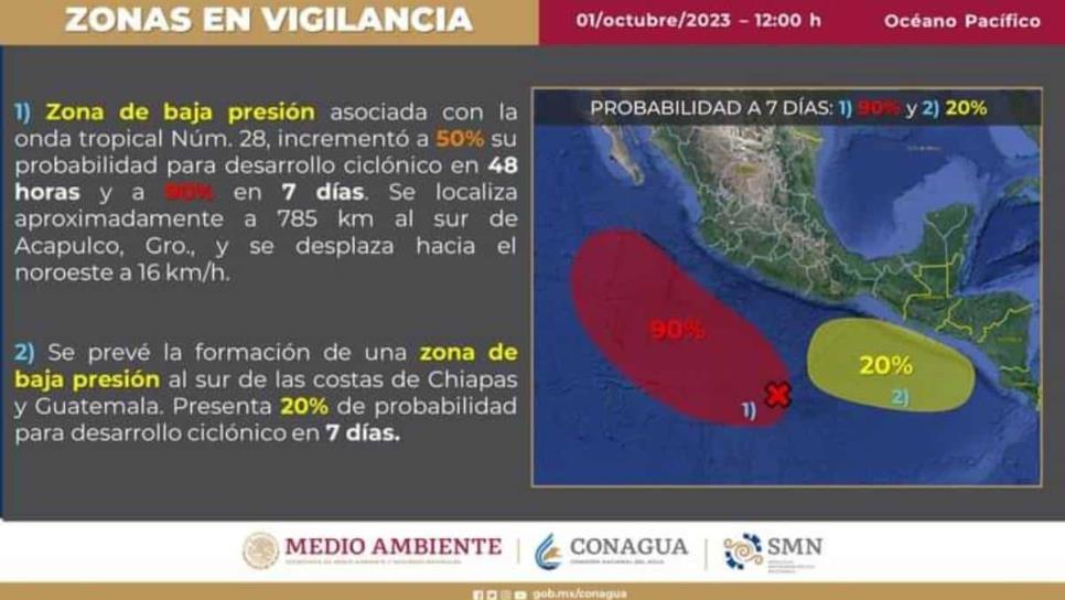 ¡Atención!, Se prevé la formación de un nuevo ciclón en el Océano Pacífico